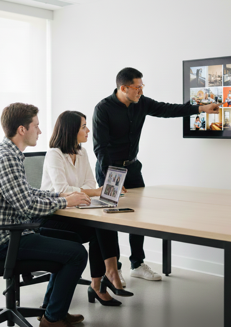Kenny González en su oficina