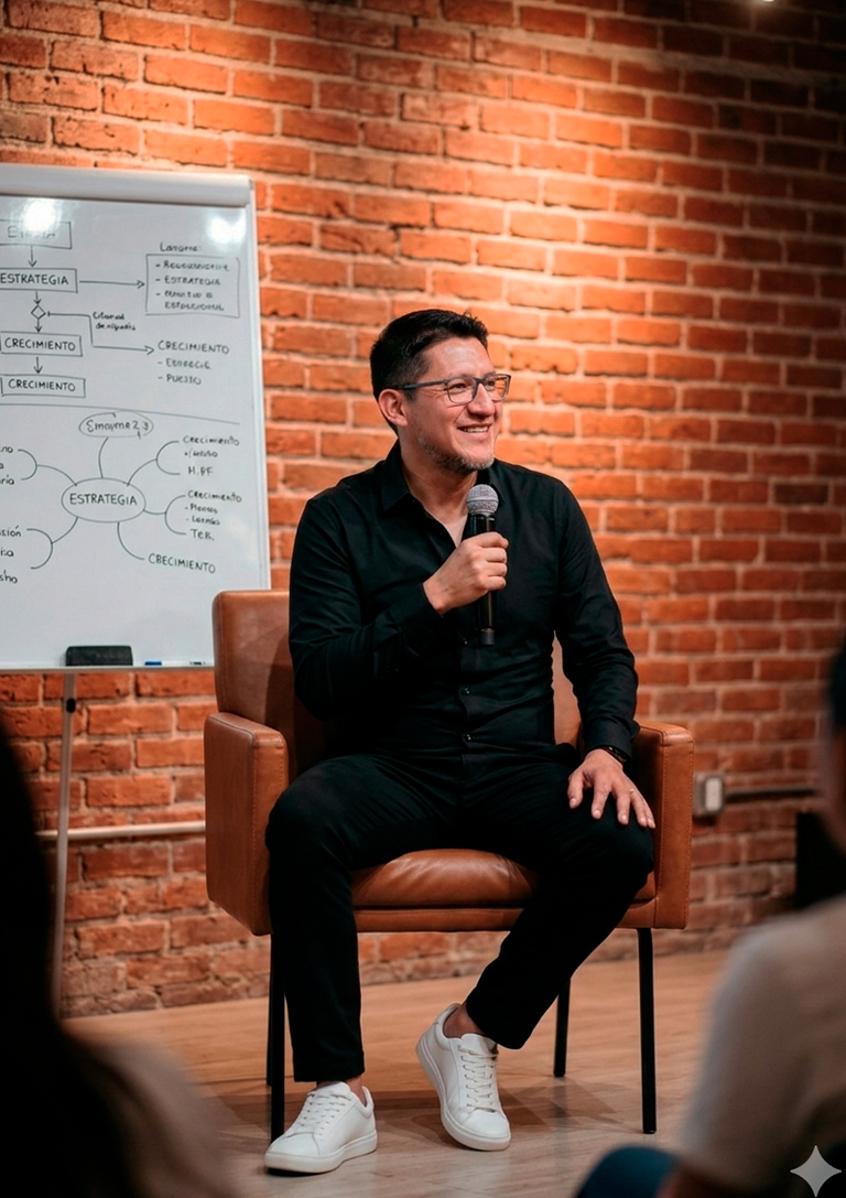 Kenny González en su oficina